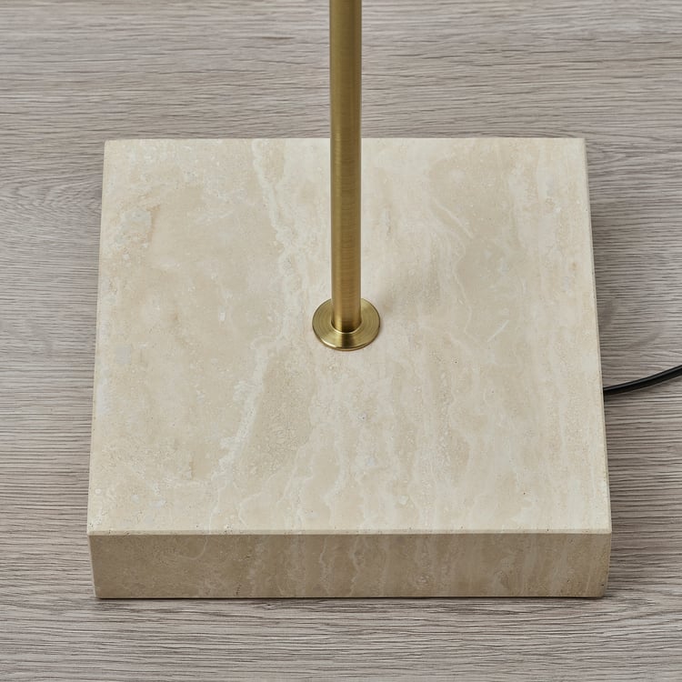 STOCKHOLM 2025 floor lamp, white textile/brass plated, 159 cm (63 ...