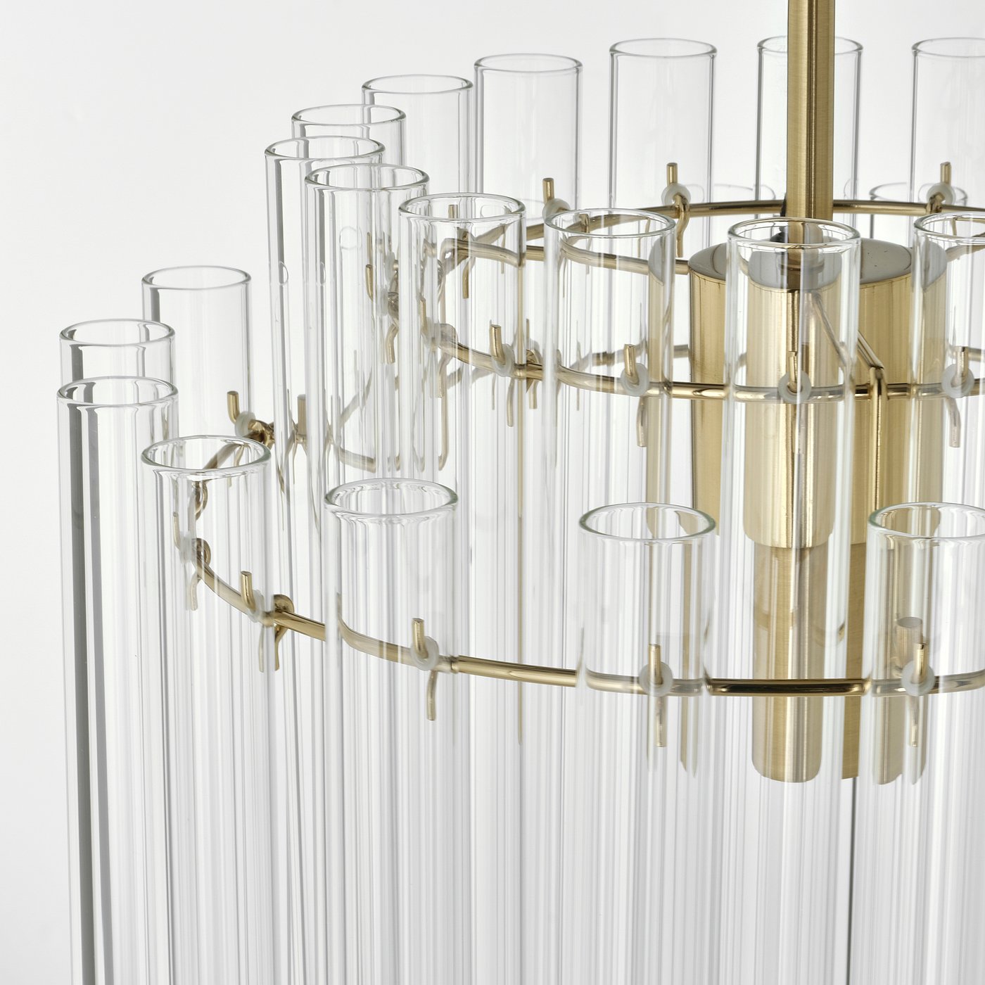 STOCKHOLM 2025 pendant lamp, glass/brass plated, 38 cm (15