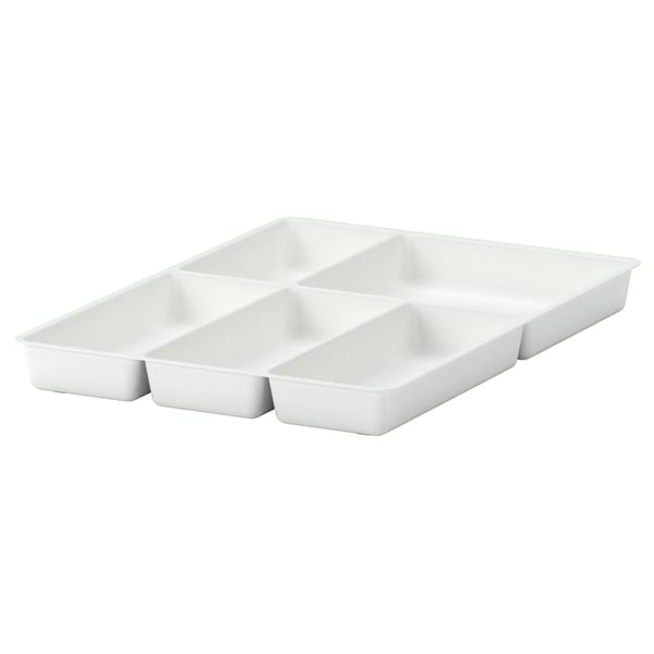 STÖDJA Flatware tray, white, 14x20 "