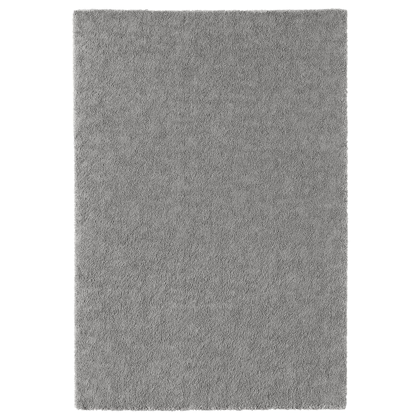 STOENSE rug, low pile, medium gray, 133x195 cm (4'4