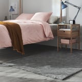 STOENSE Rug, low pile, medium gray, 4 ' 4 "x6 ' 5 "