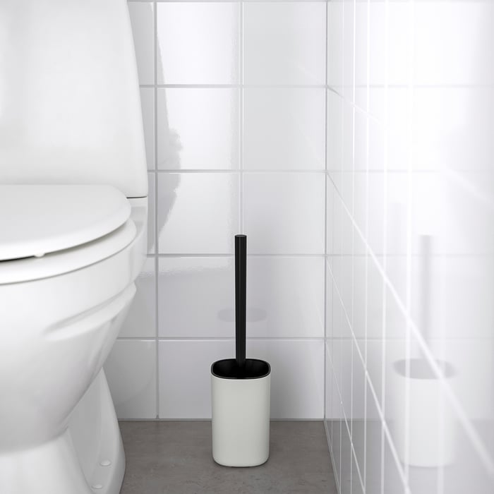STORAVAN toilet brush, white/black IKEA CA