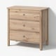 STOREMOLLA 3-drawer chest, gray-brown stained, 36 5/8x19 5/8x35 7/8 "