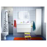STORJORM Mirror with built-in light, white, 31 1/2x23 5/8 "