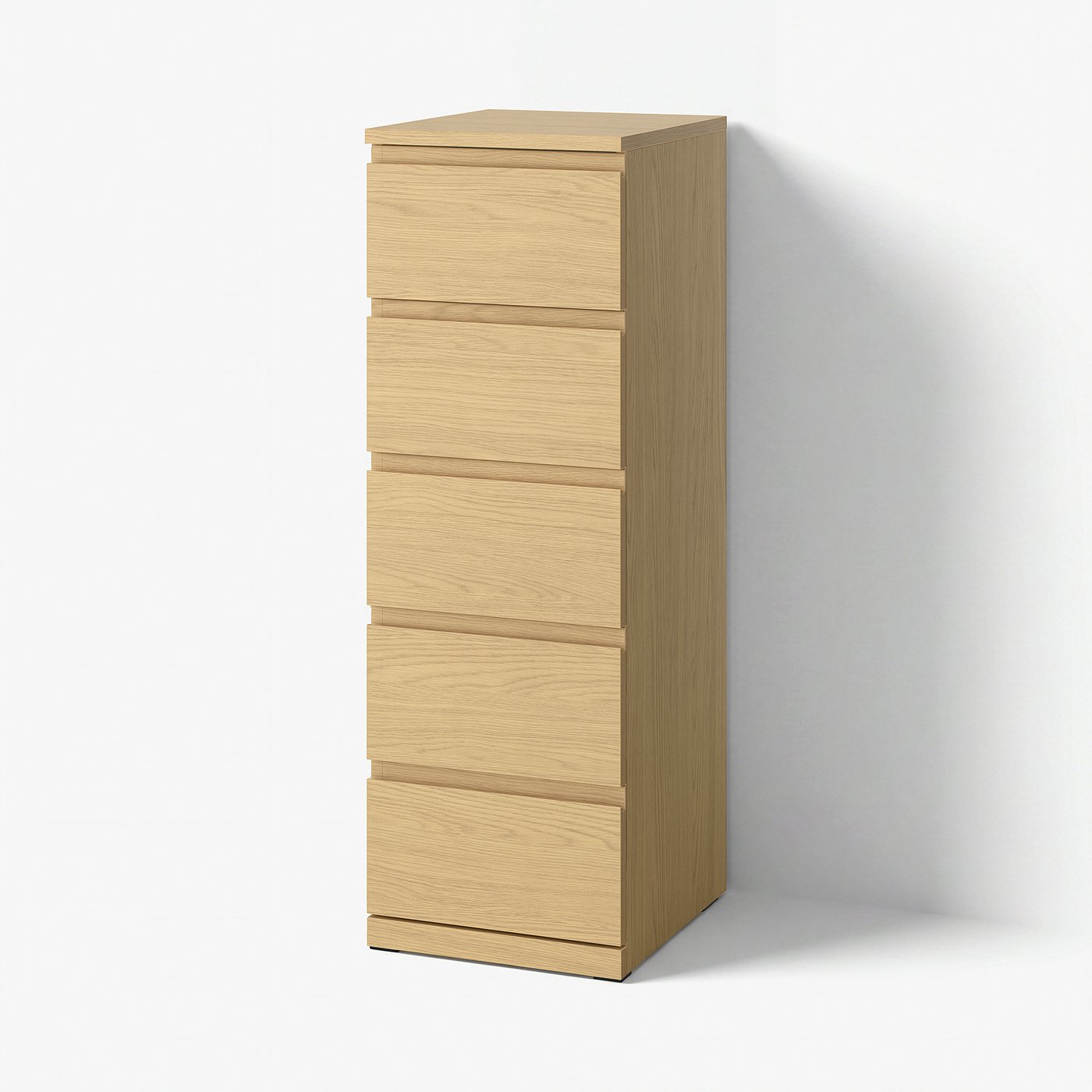 IKEA 木目調 5段チェスト STORKLINTA 5-drawer chest, oak effect/anchor/unlock-function
