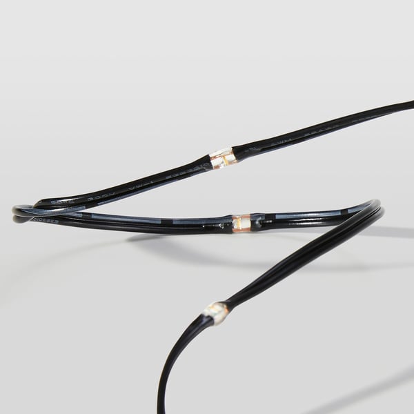 STRÅLA LED string light with 40 lights, battery operated/outdoor black