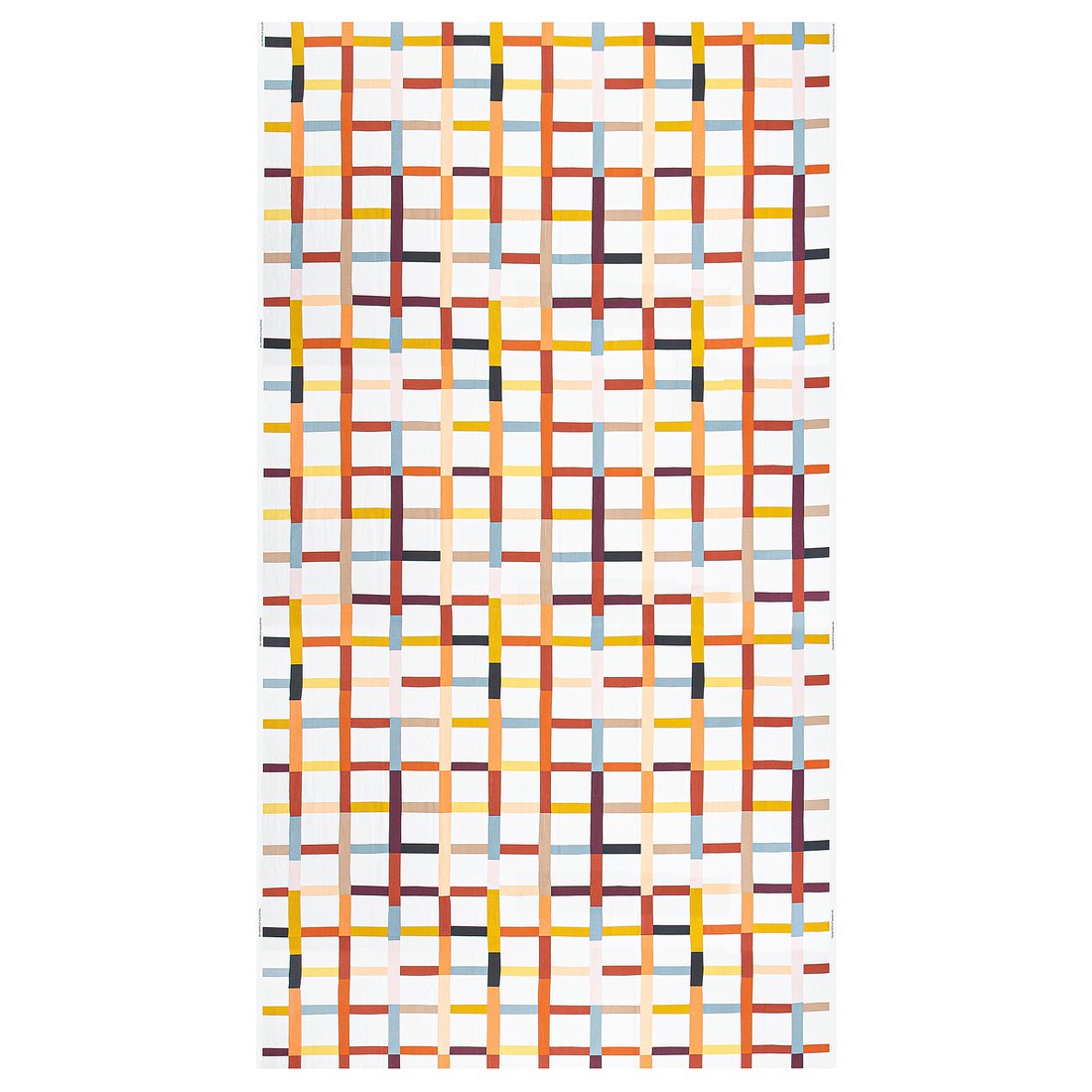 STRANDKÄMPAR pre-cut fabric, multicolor check pattern, 150x300 cm ...