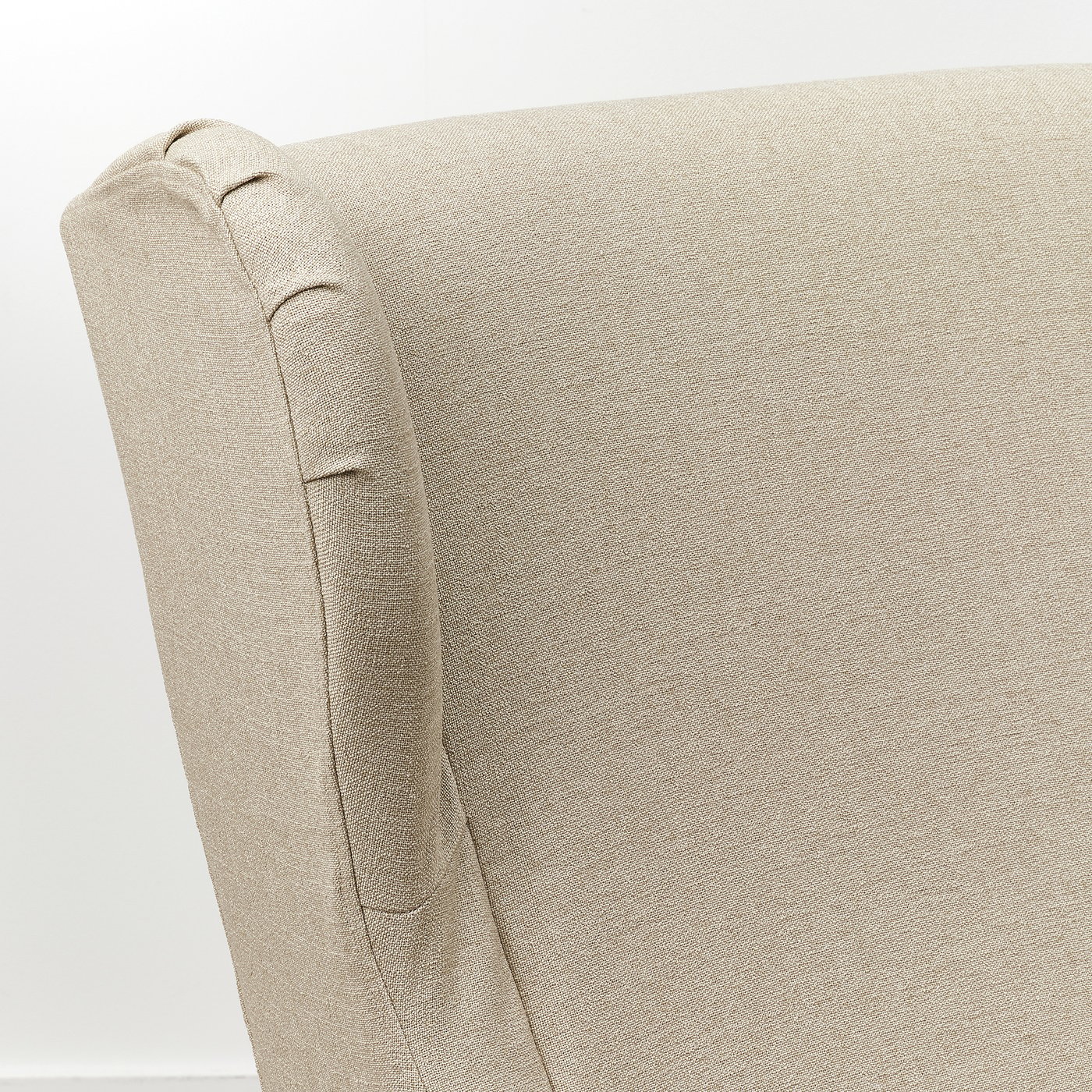 STRANDMON slipcover for wing chair, Naggen beige - IKEA CA