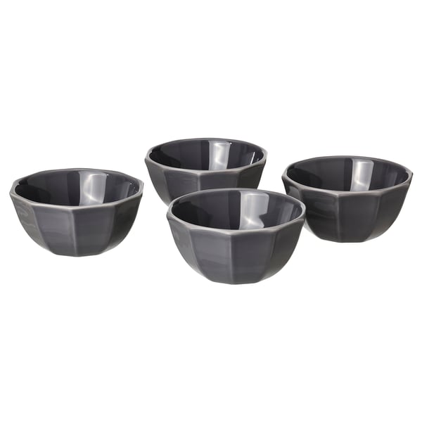 STRIMMIG Bowl, stoneware gray, 6 "