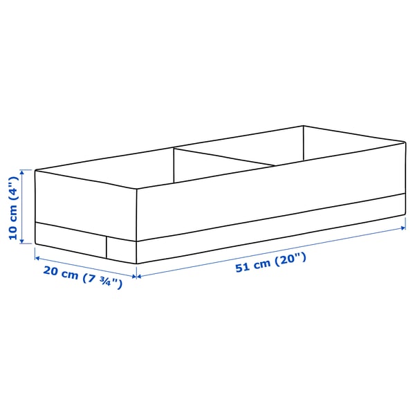 STUK organizer, white, 26x20x6 cm (10 ¼x7 ¾x2 ¼) - IKEA CA