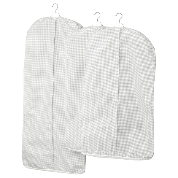 STUK Clothes cover, set of 3, white/gray - IKEA CA