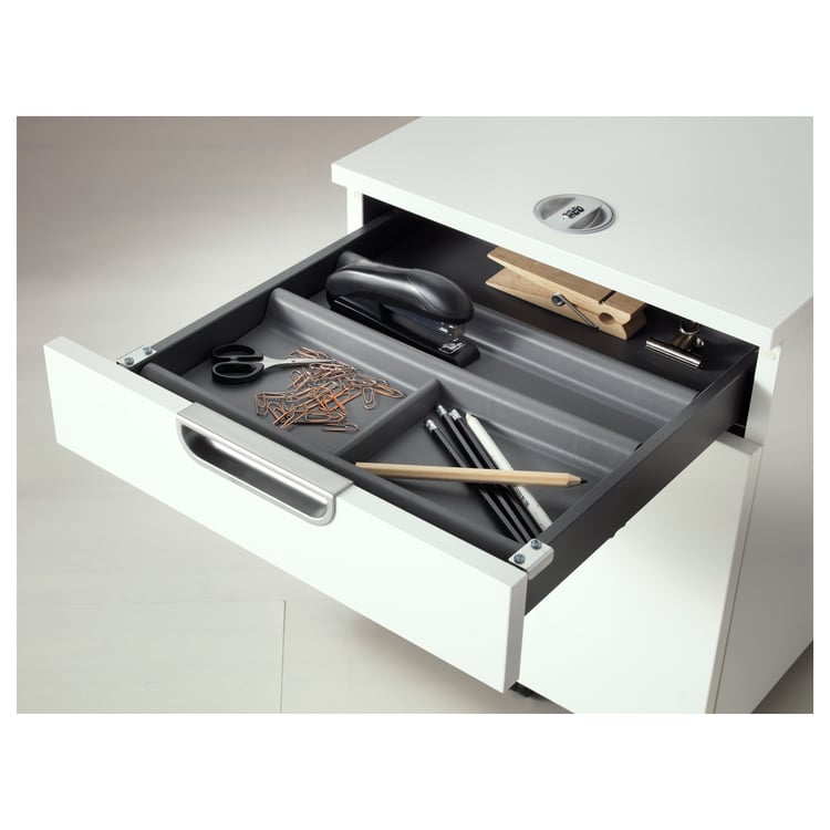 SUMMERA drawer insert with 6 compartments anthracite 44x37 cm (173