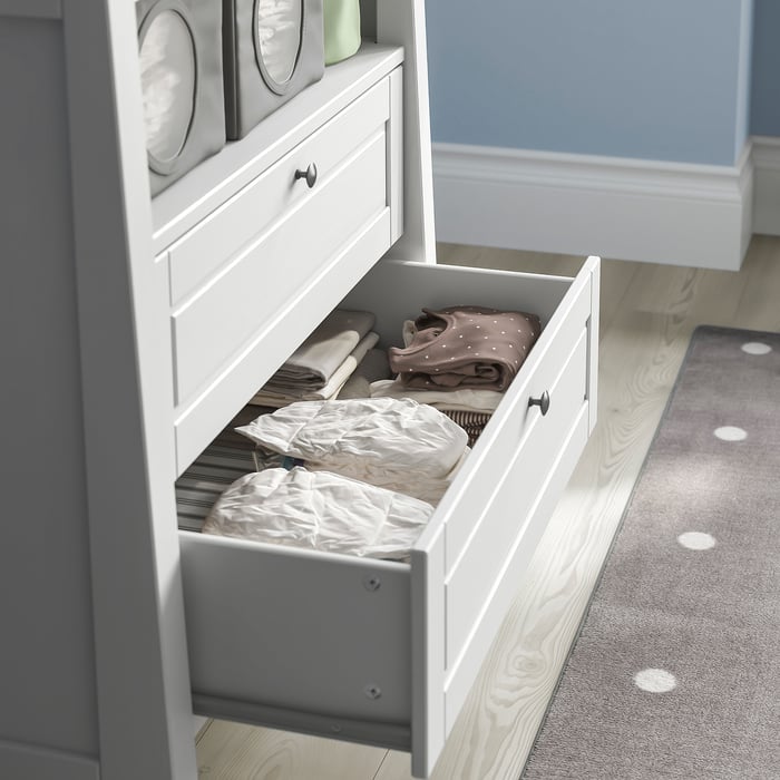 SUNDVIK changing table/chest, gray - IKEA CA