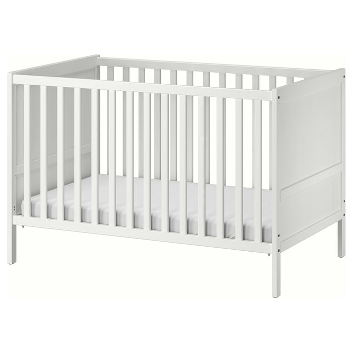 SUNDVIK crib, white, 70x132 cm (271/2x52") IKEA CA