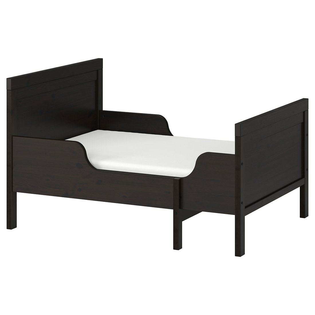 SUNDVIK Extendable bed blackbrown IKEA