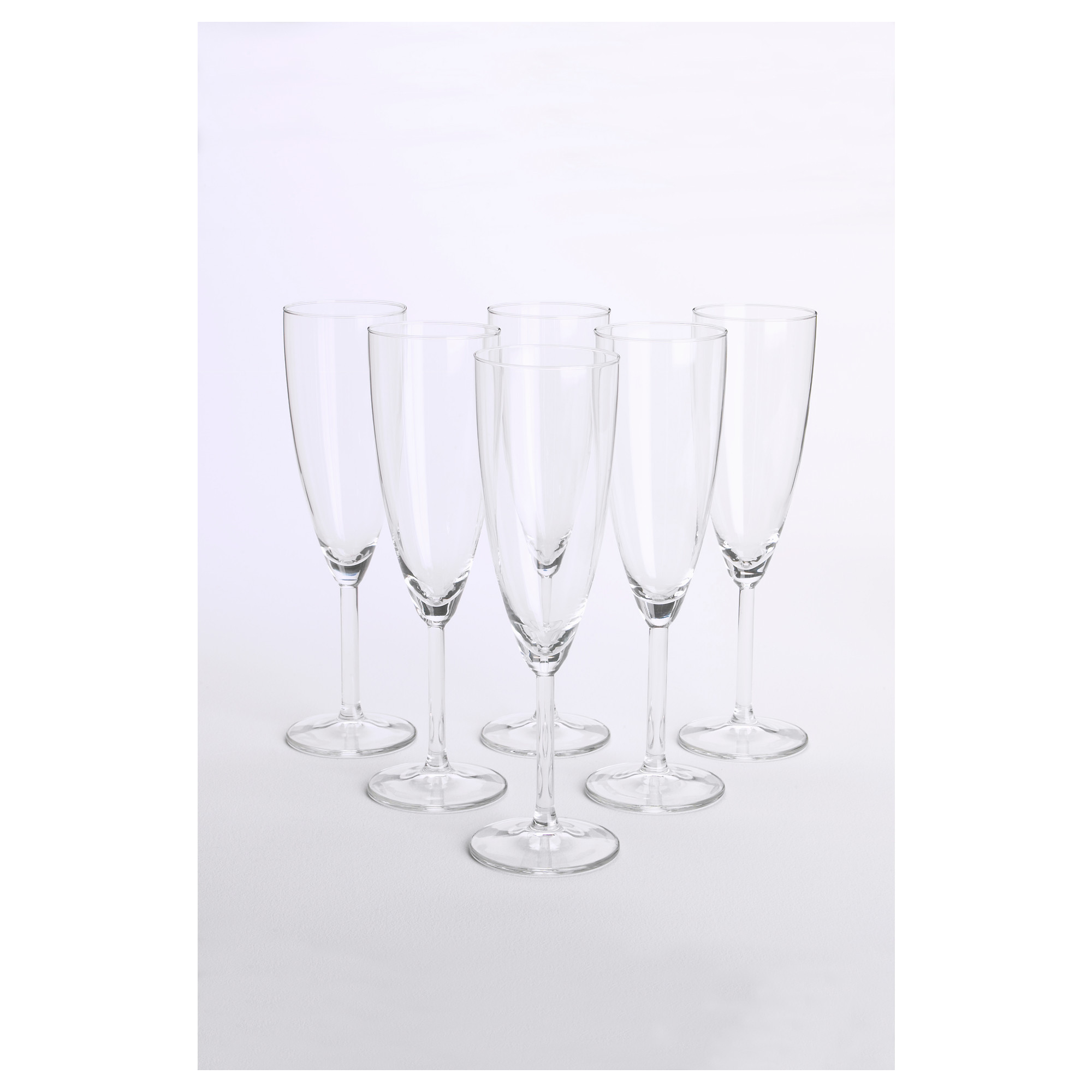 SVALKA Champagne flute clear glass IKEA
