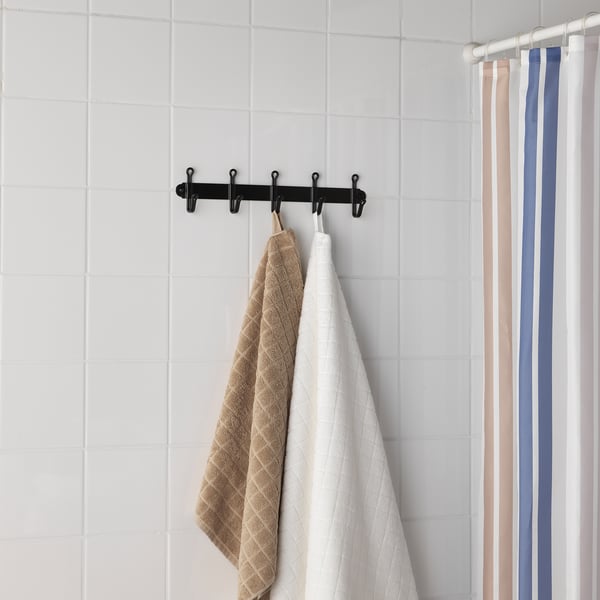 Svartsjon Hook Rack Black Ikea