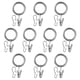 SYRLIG Curtain ring with clip and hook, nickel plated, 1 "
