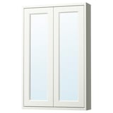 TÄNNFORSEN Mirror cabinet with doors, white, 24x6x37 "