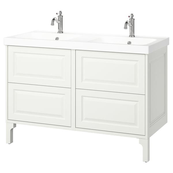 TÄNNFORSEN / ORRSJÖN Sink cab/sink/faucets, white, 49x21 3/4x34 5/8 "