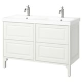 TÄNNFORSEN / ORRSJÖN Sink cab/sink/faucets, white, 49x21 3/4x34 5/8 "