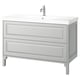 TÄNNFORSEN / ORRSJÖN Sink cab w drawers/sink/tap, light gray, 49x21 3/4x34 5/8 "