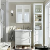 TÄNNFORSEN / ORRSJÖN Sink cab w drawers/sink/tap, white, 31x21 3/4x34 5/8 "