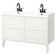 TÄNNFORSEN / ORRSJÖN Sink cab w drawers/sink/tap, white, 49x21 3/4x34 5/8 "