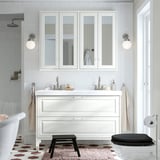 TÄNNFORSEN / ORRSJÖN Sink cab w drawers/sink/taps, white, 49x21 3/4x34 5/8 "