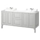 TÄNNFORSEN / RUTSJÖN Sink cab/sinks/taps, light gray/white marble effect, 67x21 1/2x37 1/8 "