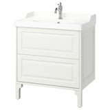 TÄNNFORSEN / RUTSJÖN Sink cab w drawers/sink/tap, white, 31 3/8x21 7/8x36 3/4 "