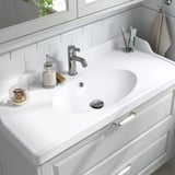 TÄNNFORSEN / RUTSJÖN Sink cab w drawers/sink/tap, white, 37 3/8x21 7/8x36 3/4 "