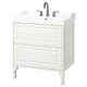 TÄNNFORSEN / RUTSJÖN Sink cab w drawers/sink/tap, white, 31 3/8x21 7/8x36 3/4 "