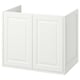 TÄNNFORSEN Sink cabinet with doors, white, 30x21x25 1/8 "