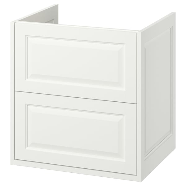 TÄNNFORSEN Sink cabinet with drawers, white, 24x21x25 1/8 "