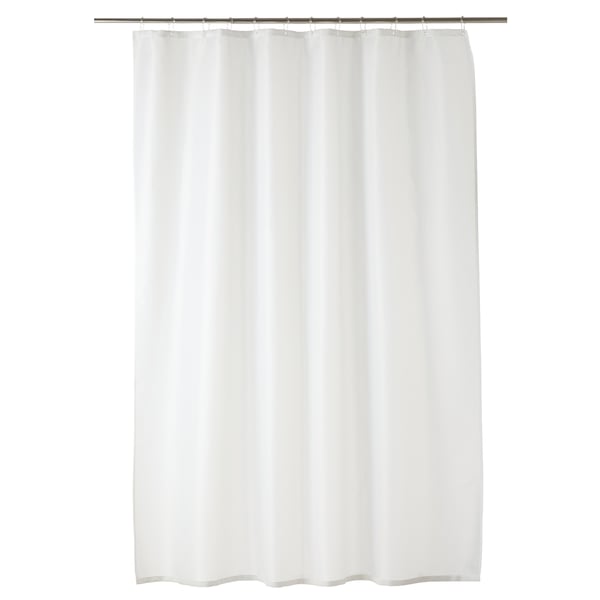 TÄRNAÅN Shower curtain, white/white, 71x71" (180x180 cm) IKEA CA