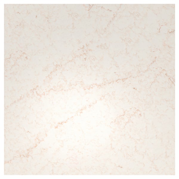 TÄRNHULT Custom-made wall panel, off-white/beige marble effect/glass composite, 1 1/8 "