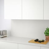 TÄRNHULT Custom-made wall panel, off-white marble effect/glass composite, 1 1/8 "