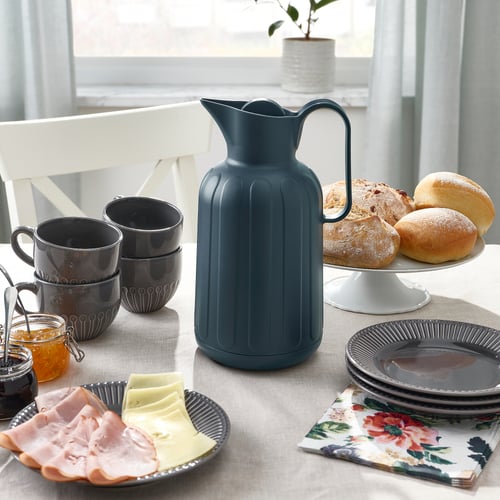 TAGGÖGA vacuum flask, blackblue, 1.6 l (1.7 qt) IKEA CA
