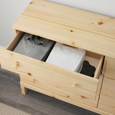 TARVA 6-drawer chest, pine, 59 1/2x36 1/4 "
