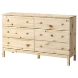 TARVA 6-drawer chest, pine, 59 1/2x36 1/4 "