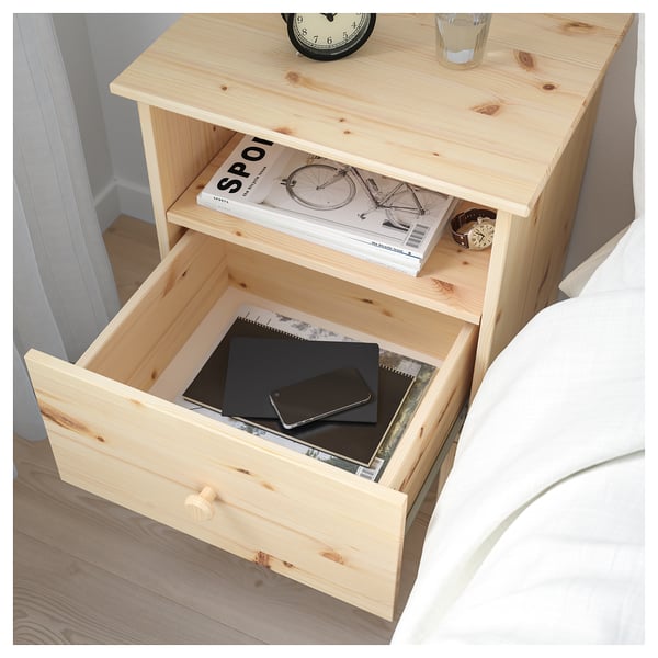 TARVA Nightstand, pine, 18 7/8x24 3/8 "