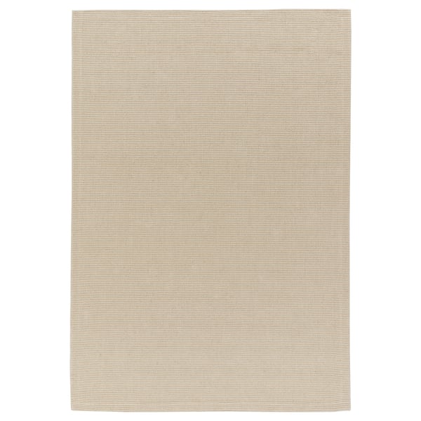 TELEMAST Rug, flatwoven, white, 5 ' 3 "x7 ' 7 "
