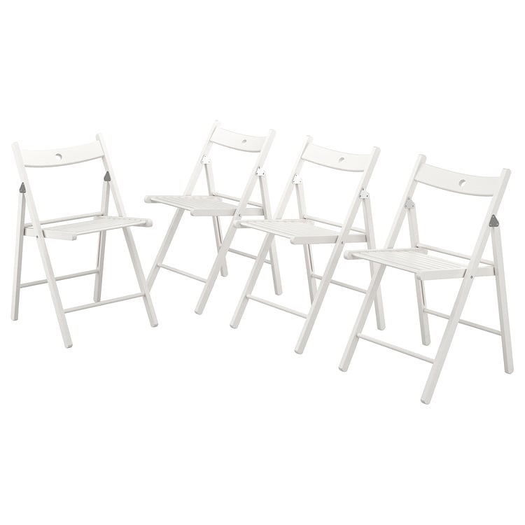 TERJE Folding chair, white, 4 pack IKEA CA