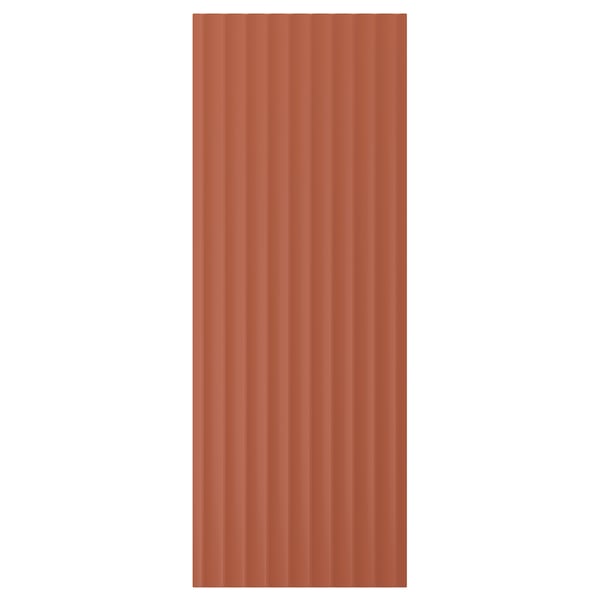 TERRSJÖ Door, red-brown wave pattern, 15x40 "