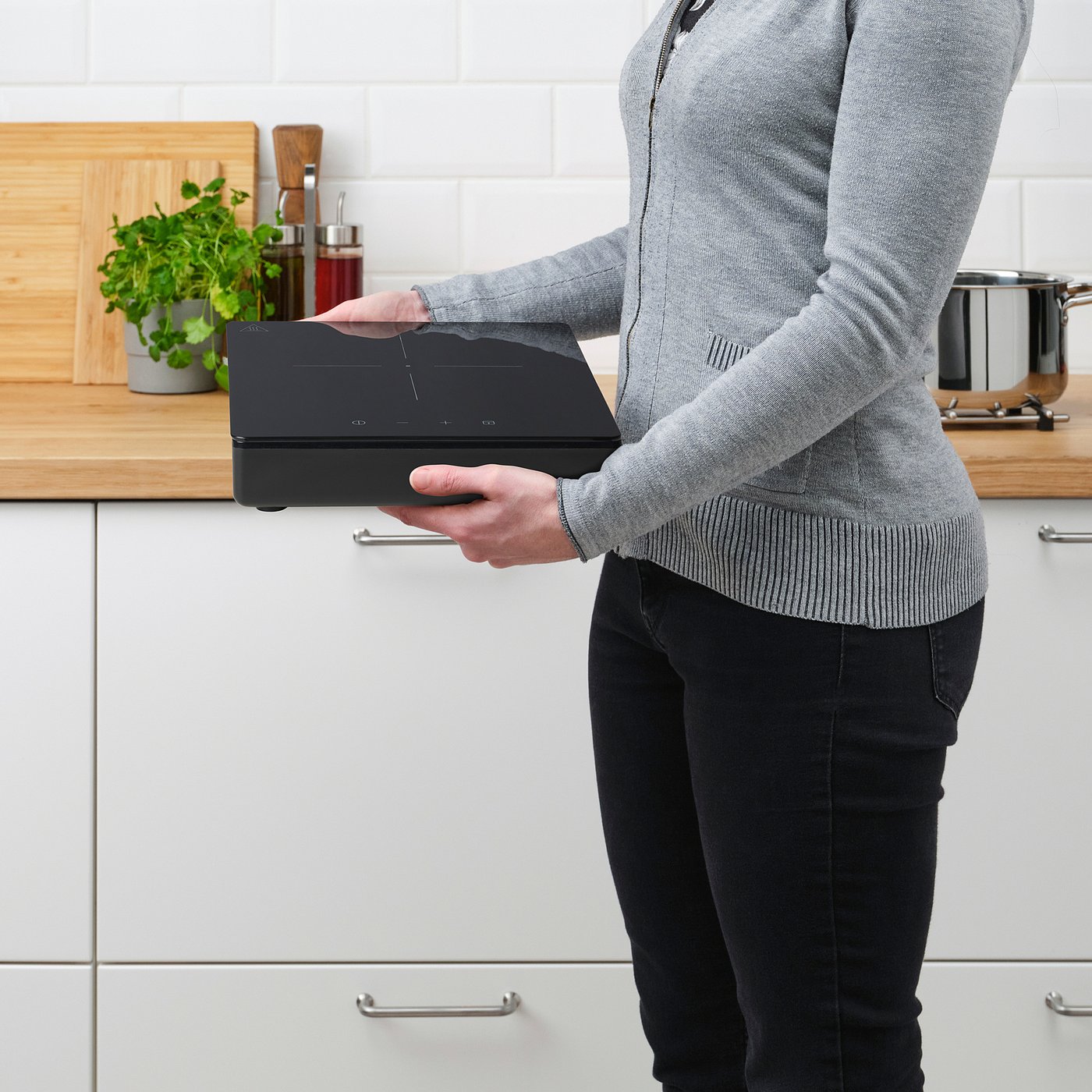 TILLREDA portable induction cooktop, 1 zone black - IKEA CA