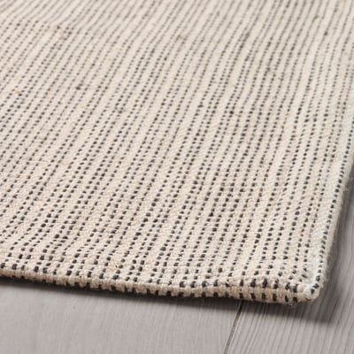 TIPHEDE Rug, flatwoven, natural/black, 3 ' 11 "x5 ' 11 "
