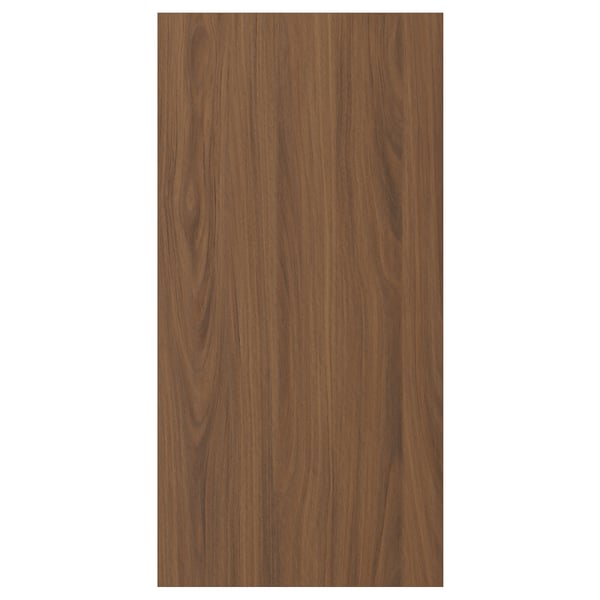 TISTORP Door, brown walnut effect, 15x30 "