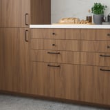 TISTORP Drawer front, brown walnut effect, 30x5 "