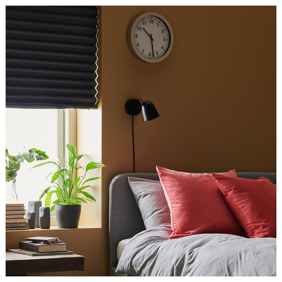 TJALLA Wall clock, lowvoltage/silver color, 28 cm (11") IKEA CA